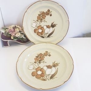 Vintage Heathside Baroque Autumn Fair 12" Chop Plate RARE Mint Condition